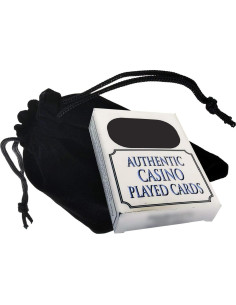 Baraja de Cartas Auténticas Casino Las Vegas Bally's Azul 2