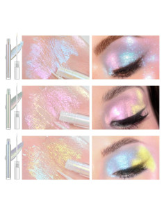 Juego de Sombra de Ojos Líquida Multicromática 3 Colores