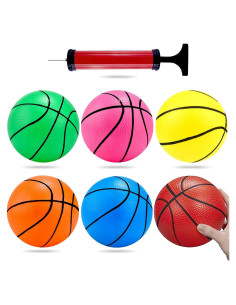 Shindel Mini Balón de Baloncesto 6PCS 15 cm con Bomba