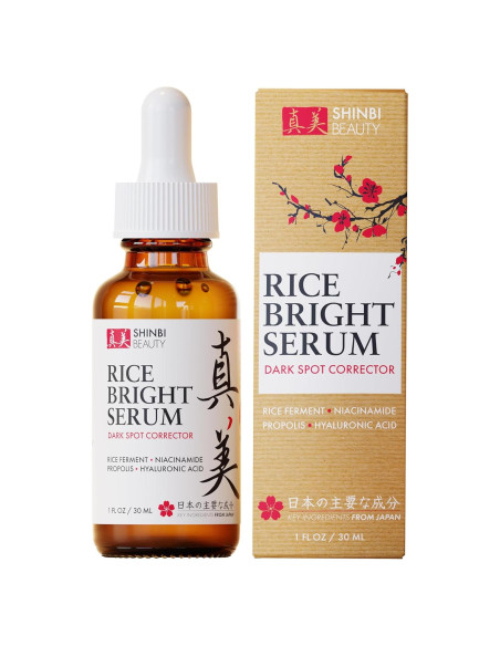 Suero Iluminador Shinbi 30ml Niacinamida y Arroz Japonés