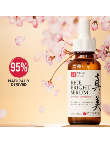Suero Iluminador Shinbi 30ml Niacinamida y Arroz Japonés