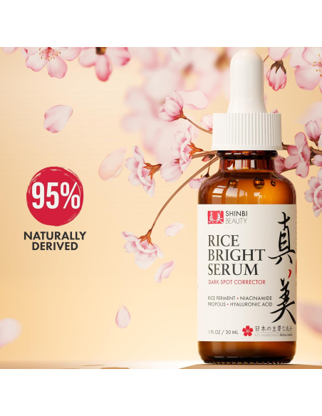 Suero Iluminador Shinbi 30ml Niacinamida y Arroz Japonés