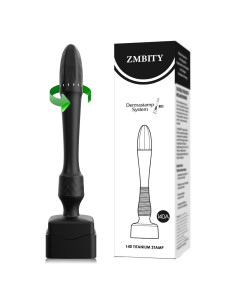 Rodillo Derma de Microagujas ZMSDBY 0.25mm Titanio Negro