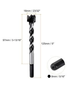 Broca de Forstner 18mm HARFINGTON Carburo de Tungsteno 2