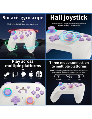 Controlador Inalámbrico RG P01 para PC y Switch - Plug & Play