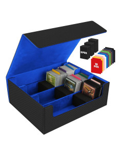 Caja de Almacenamiento de Cartas AOBOPLE 1800+ con Divisores