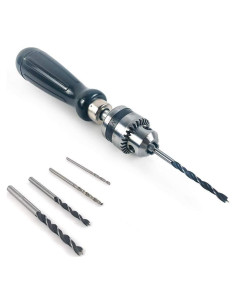 Broca de Mano QWORK 0.6-6mm con Chuck Preciso y Brocas