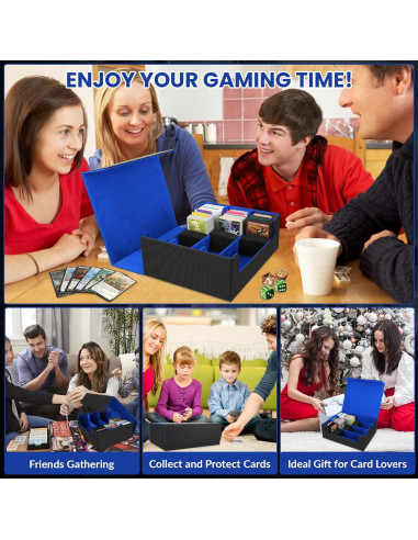 Caja de Almacenamiento de Cartas AOBOPLE 1800+ con Divisores