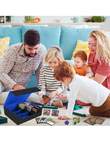 Caja de Almacenamiento de Cartas AOBOPLE 1800+ con Divisores