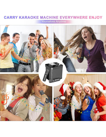 Máquina de Karaoke Aresrora KD-203 con 2 Micrófonos Máquina de Karaoke Aresrora KD-203 con 2 Micrófonos