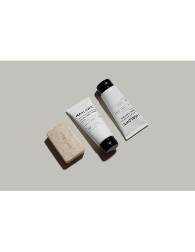 Kit de Cuidado Facial MARLOWE. Jabón Exfoliante, Limpiador y Hidratante