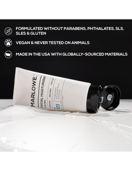 Kit de Cuidado Facial MARLOWE. Jabón Exfoliante, Limpiador y Hidratante Kit de Cuidado Facial MARLOWE. Jabón Exfoliante, Limpiador y Hidratante