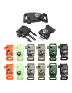 Kits de Supervivencia CooBigo 12 Piezas Silbato Chispero