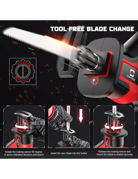 Sierra Recíproca Inalámbrica Cerycose M18 20.32 cm 1.45 kg