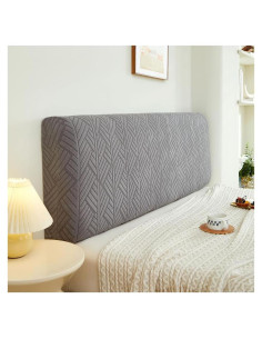 Funda de Cabecera Estirable W WWEENUO 1.8m Gris Oscuro