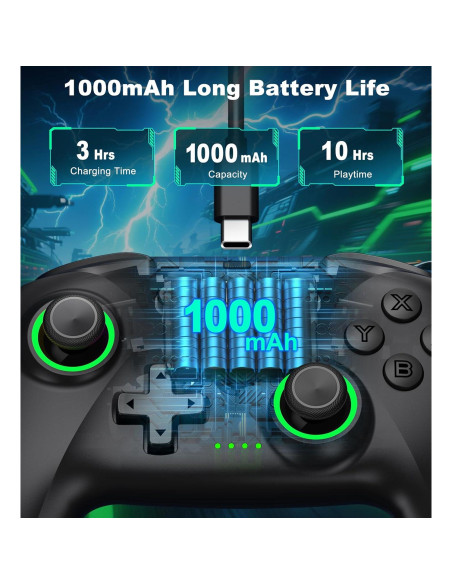 Controlador Inalámbrico Bluetooth AIfasterfly para PC y Switch