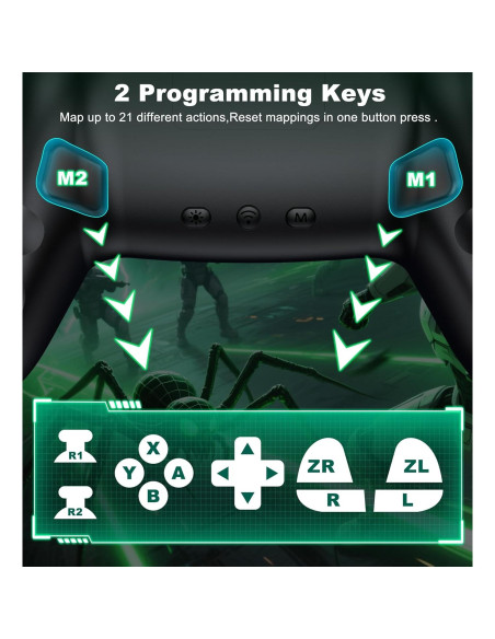Controlador Inalámbrico Bluetooth AIfasterfly para PC y Switch