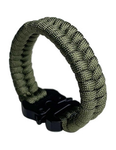 Pulsera de Cuerda Paracaídas Verde Militar SU LIFE 215mm 2