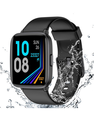 Reloj Fitness LIVIKEY LK-F1 Negro con Monitor Cardíaco y Sueño