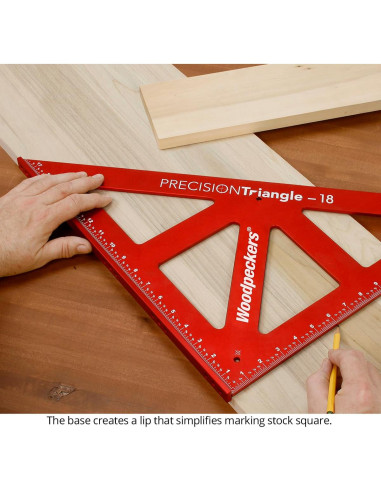 Triángulo de Carpintería Woodpeckers 300MM Aluminio Precisión
