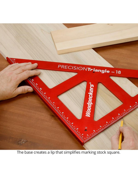 Triángulo de Carpintería Woodpeckers 300MM Aluminio Precisión