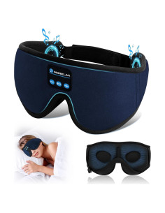 Máscara para dormir Bluetooth Morelax 3D con auriculares - Azul