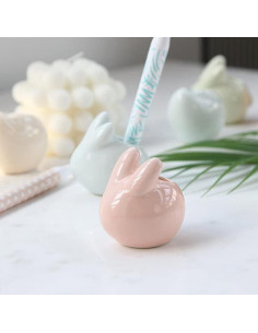 Soporte de Cepillo de Dientes Cerámica WAYUTO Conejo Azul 2