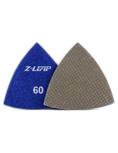 Discos de Lijado Triangulares Z-LEAP 80mm Grano 60 - 2pcs