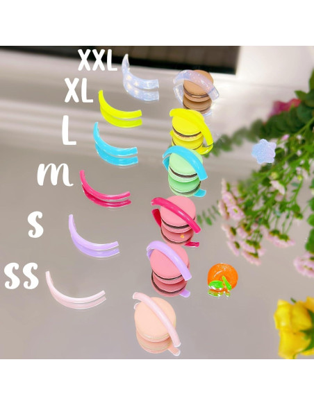 Rodillos de Perm de Pestañas Liber Beauty - Silicona Reutilizables 6 Tamaños