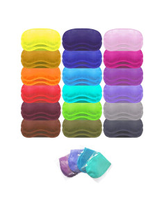 Máscara de dormir PorsMing 36 piezas 18 colores con almohadilla nasal
