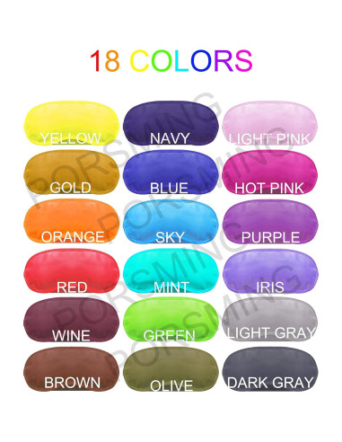Máscara de dormir PorsMing 36 piezas 18 colores con almohadilla nasal