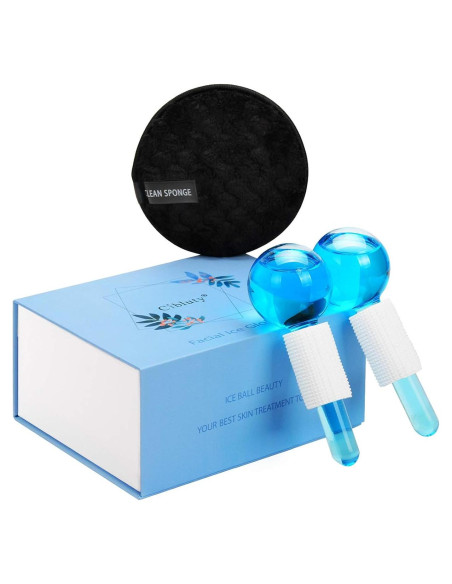 Bolas de Hielo Faciales CIBLUTY 2 PCS para Masaje Frío