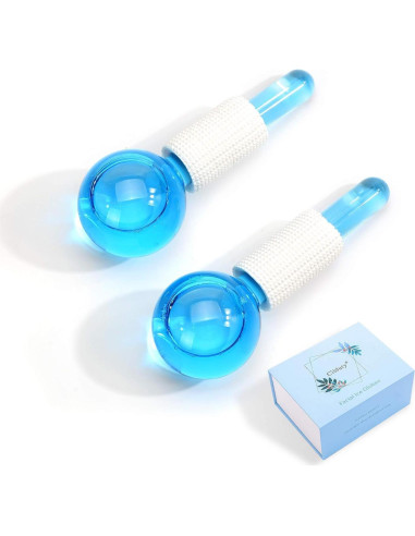 Bolas de Hielo Faciales CIBLUTY 2 PCS para Masaje Frío