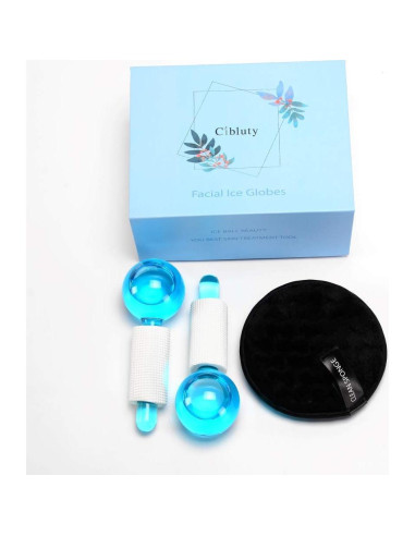 Bolas de Hielo Faciales CIBLUTY 2 PCS para Masaje Frío