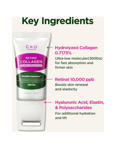 Suero Facial Lifting CKD Gua Sha 40 ml - Colágeno y Retinol