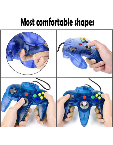 Controlador Tevodo N64 Mejorado con Joystick Analógico 1.8m