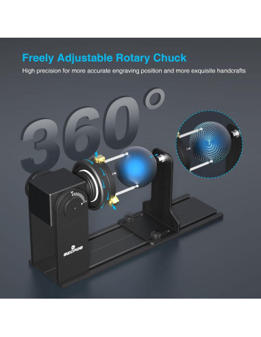 Rodillo Rotatorio Mecpow G5 para Grabado Láser Ajustable