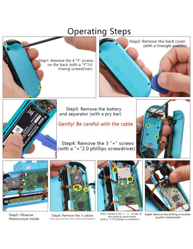 Reemplazo Joystick 3D Analógico Joycon Nintendo Switch - 2 Pack