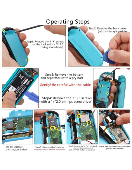 Reemplazo Joystick 3D Analógico Joycon Nintendo Switch - 2 Pack