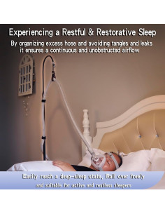 Soporte de Manguera CPAP Ajustable Lerboai - Antideslizante 2