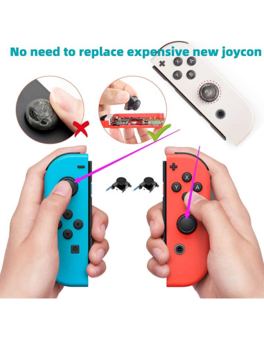 Reemplazo Joystick 3D Analógico Joycon Nintendo Switch - 2 Pack