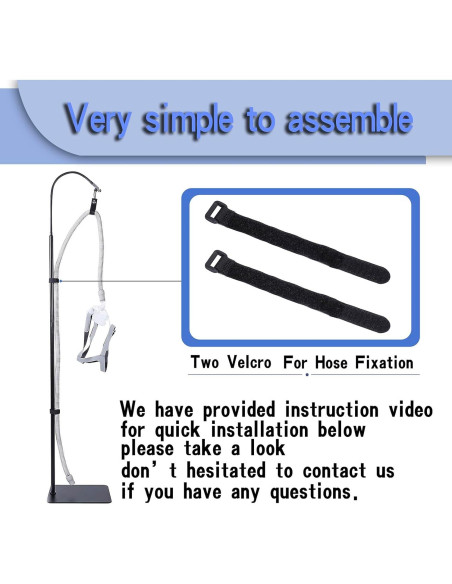 Soporte de Manguera CPAP Ajustable Lerboai - Antideslizante