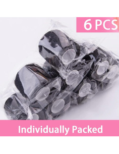 Cinta Vendaje Autoadhesiva 6 Pcs 5 cm x 4.57 m Negra para Tatuajes 2