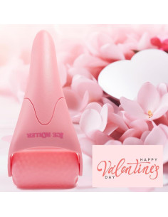 Rodillo de Hielo AFOUNDA Rosa para Cuidado Facial y Alivio 2