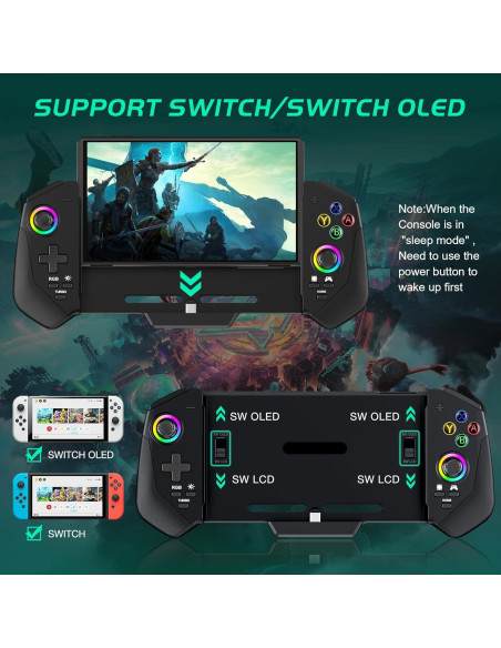 Controlador Pro CYOYPPY para Nintendo Switch y OLED - Turbo, 4 Ranuras