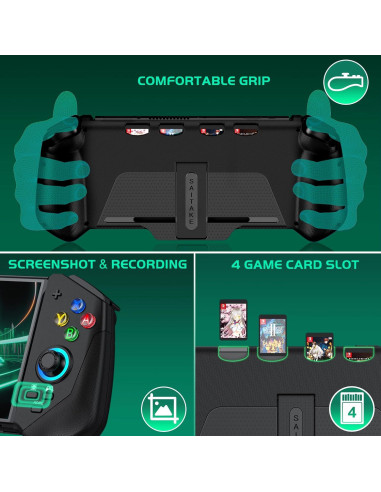 Controlador Pro CYOYPPY para Nintendo Switch y OLED - Turbo, 4 Ranuras