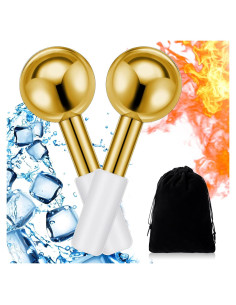 Baderke 2 Esferas de Hielo Facial Acero Inoxidable 14 cm