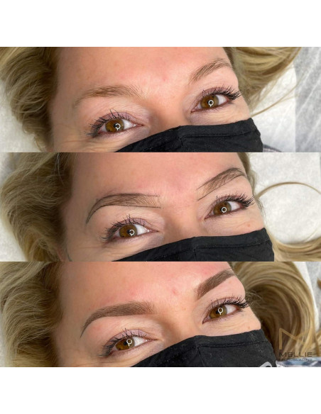 Pigmento Líquido para Cejas Mellie Microblading 12ml Marrón Ceniza