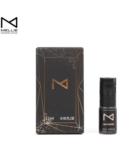 Pigmento Líquido para Cejas Mellie Microblading 12ml Marrón Ceniza