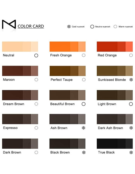 Pigmento Líquido para Cejas Mellie Microblading 12ml Marrón Ceniza